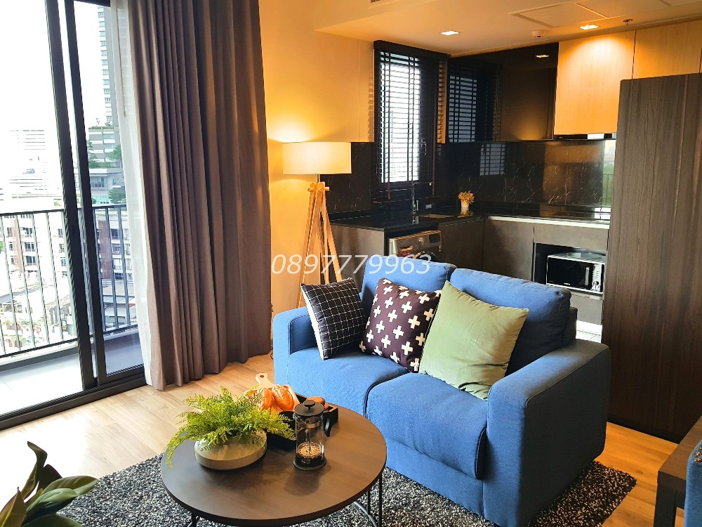 For RentCondoSapankwai,Jatujak : The Line Jatujak, 2 bedrooms, 2 bathrooms, corner unit, real view, pool view, fully furnished 62.5 sqm.