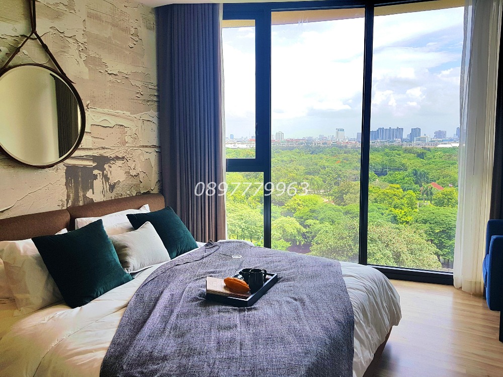 ให้เช่าคอนโดสะพานควาย จตุจักร : เดอะไลน์ จตุจักร 2 ห้องนอน 2 ห้องน้ำ ห้องมุม วิวเทพจริงๆ วิวสระ แต่งครบ 62.5ตรม.