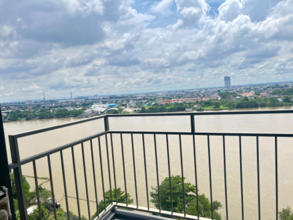 For SaleCondoRama3 (Riverside),Satupadit : River front room for sale, high floor, size 34 sq m.