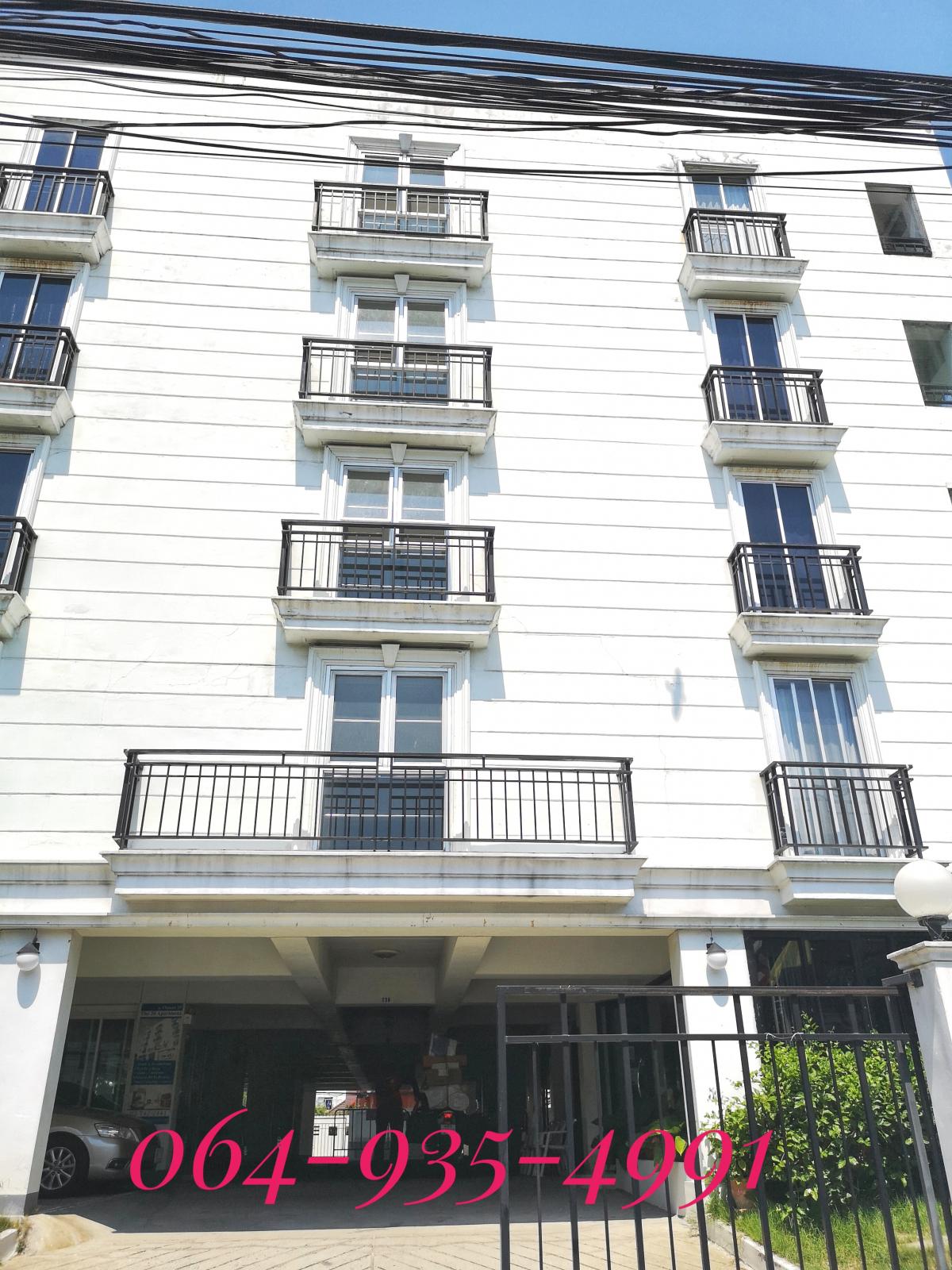 For SaleHotel&Apartment BusinessOnnut, Udomsuk : Urgent sale !! 6-story apartment with lift in the On Nut area of 247 sq.m .. Ready to operate, good location near BTS On Nut / MRT Srinuch Station