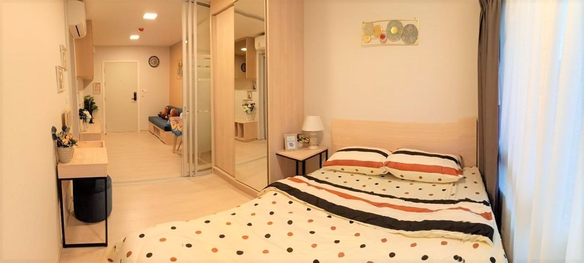 For RentCondoPathum Thani,Rangsit, Thammasat : Plum Condo Rangsit Alive, next to Bangkok University, new rooms, fully furnished