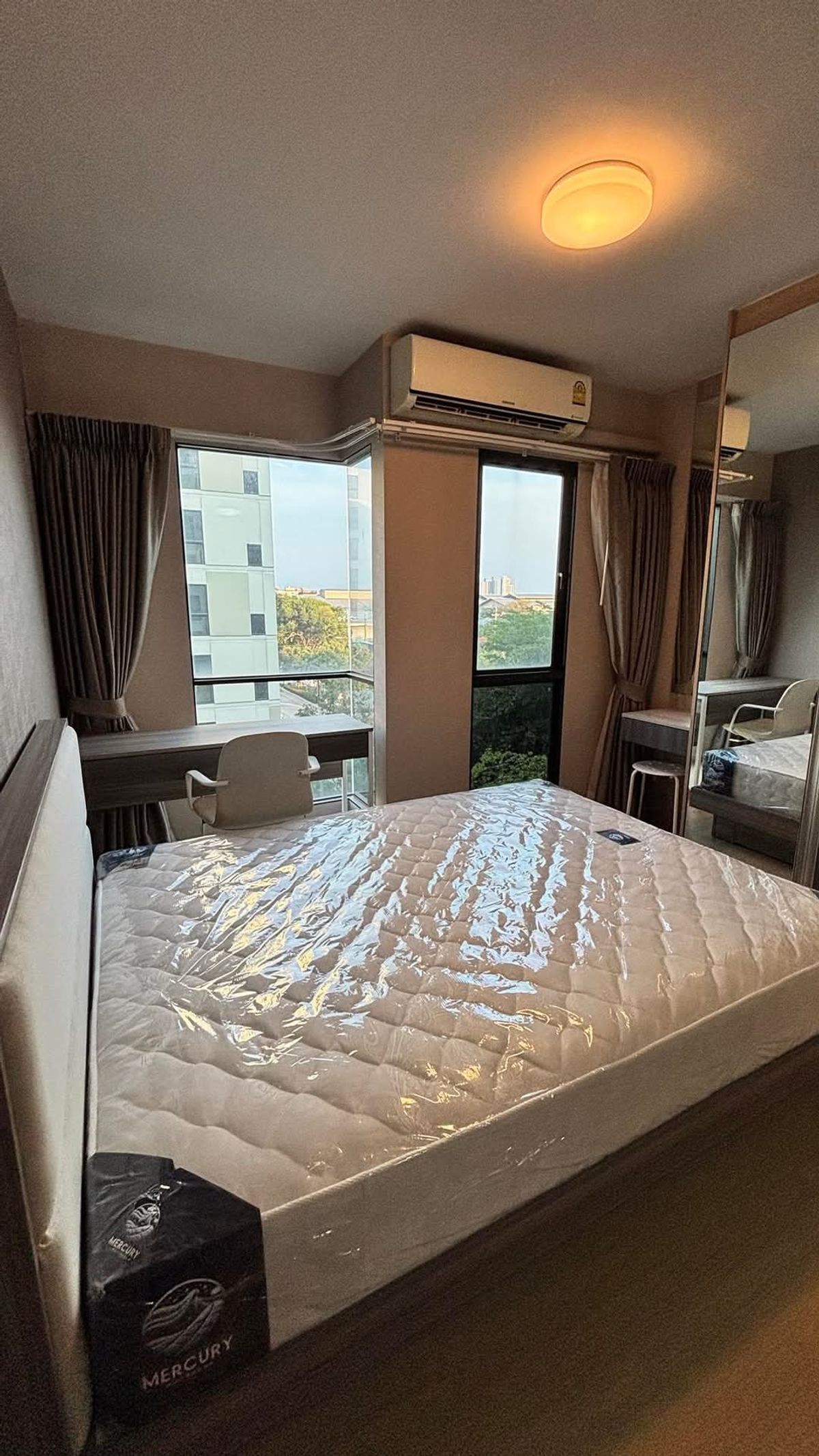 For RentCondoBangna, Bearing, Lasalle : 🍀Condo for rent Unio Sukhumvit72 Phase 1, 600 m. from BTS Bearing, beautiful room, has washing machine, only 8000-