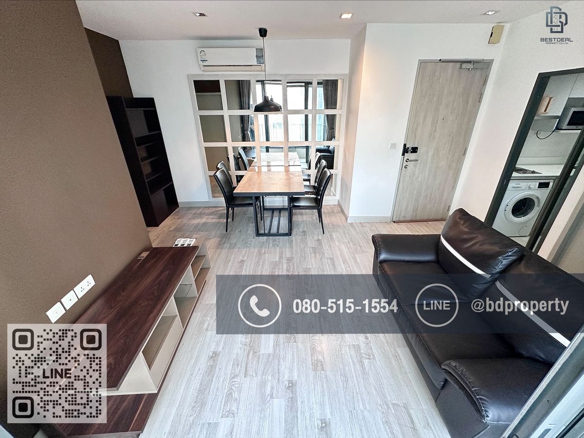 For RentCondoRama9, Petchburi, RCA : BESTDEAL FOR RENT CONDO“Ideo Mobi Rama 9” 2 bedroom Rental 27,000 THB /monthNear Phraram Kao 9 MRT Station 80 meters