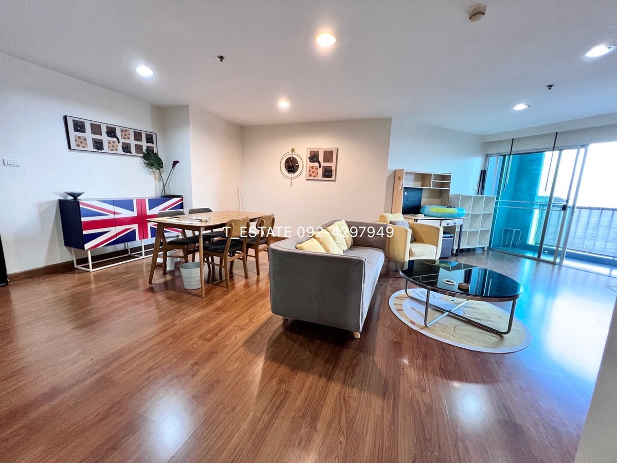 For RentCondoRama9, Petchburi, RCA : R32004*For rent Bell Grand Rama9 Type 3 Bed 2 Bath On 15th Floor Available Unit For Rent with a Nice View Outside From Your Balcony