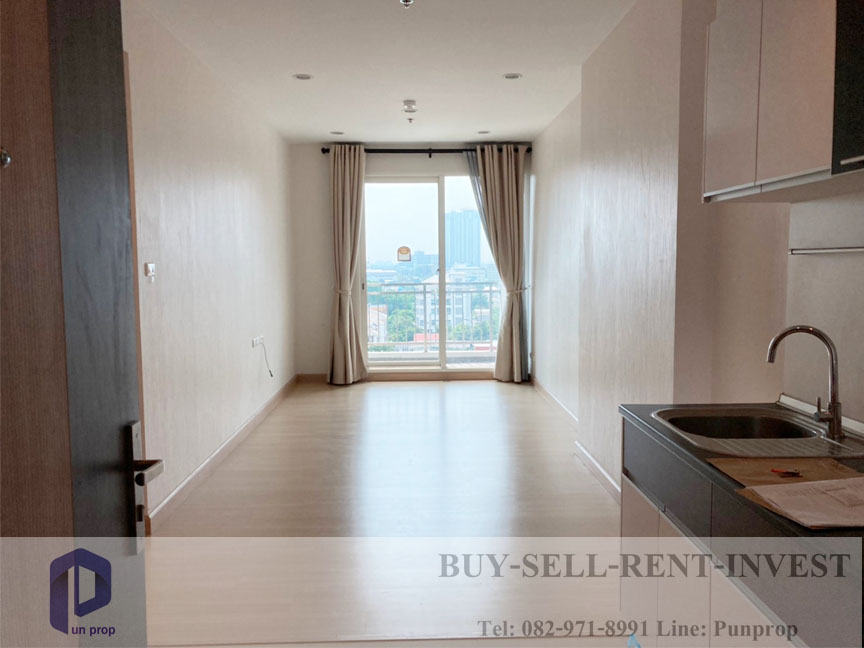 For RentCondoSathorn, Narathiwat : Condo for rent, empty room, 1 bedroom @Supalai Lite Ratchada-Narathiwas-Sathorn 50 sqm., 9th floor, pool view, 12,000 baht/month
