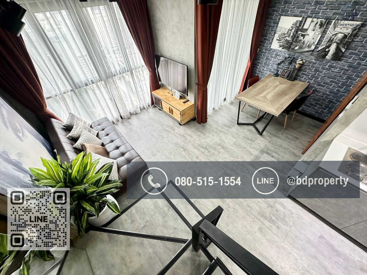 ให้เช่าคอนโดพระราม 9 เพชรบุรีตัดใหม่ RCA : Bestdeal ให้เช่า/For Rent  Duplex 2 Bed ห้องสวย Fully Furnished ราคา30,000 เดือนเท่านั้น ใกล้MRT และ เซ็นทรัลพระราม 9 เพียง 80 ม.