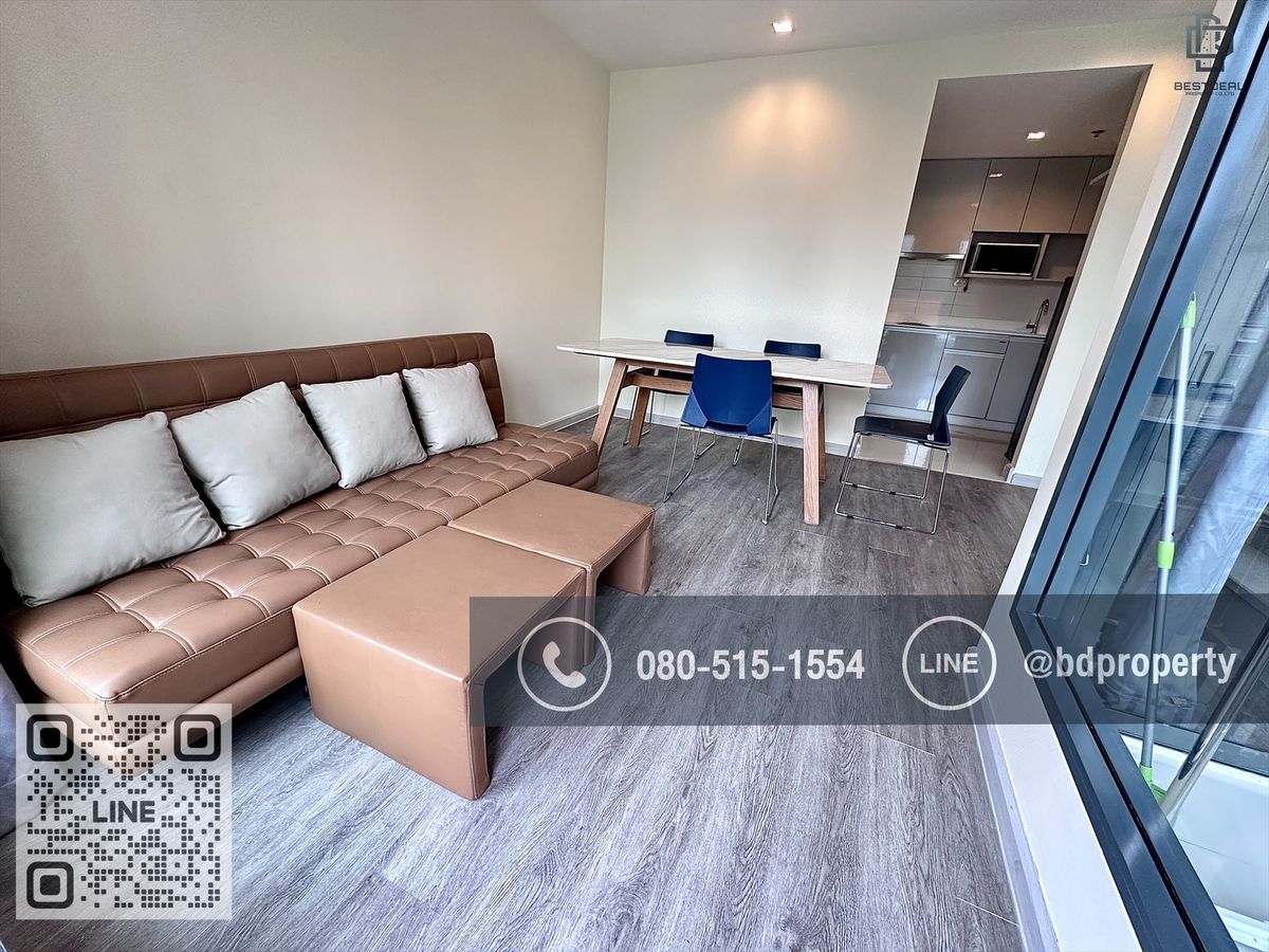 For RentCondoRama9, Petchburi, RCA : Bestdeal  FOR RENT Studio 22 sqm. Rental 13,000 THB /month CONDO “IDEO MOBI RAMA 9” Near Phraram Kao 9 MRT Station 80 meters.