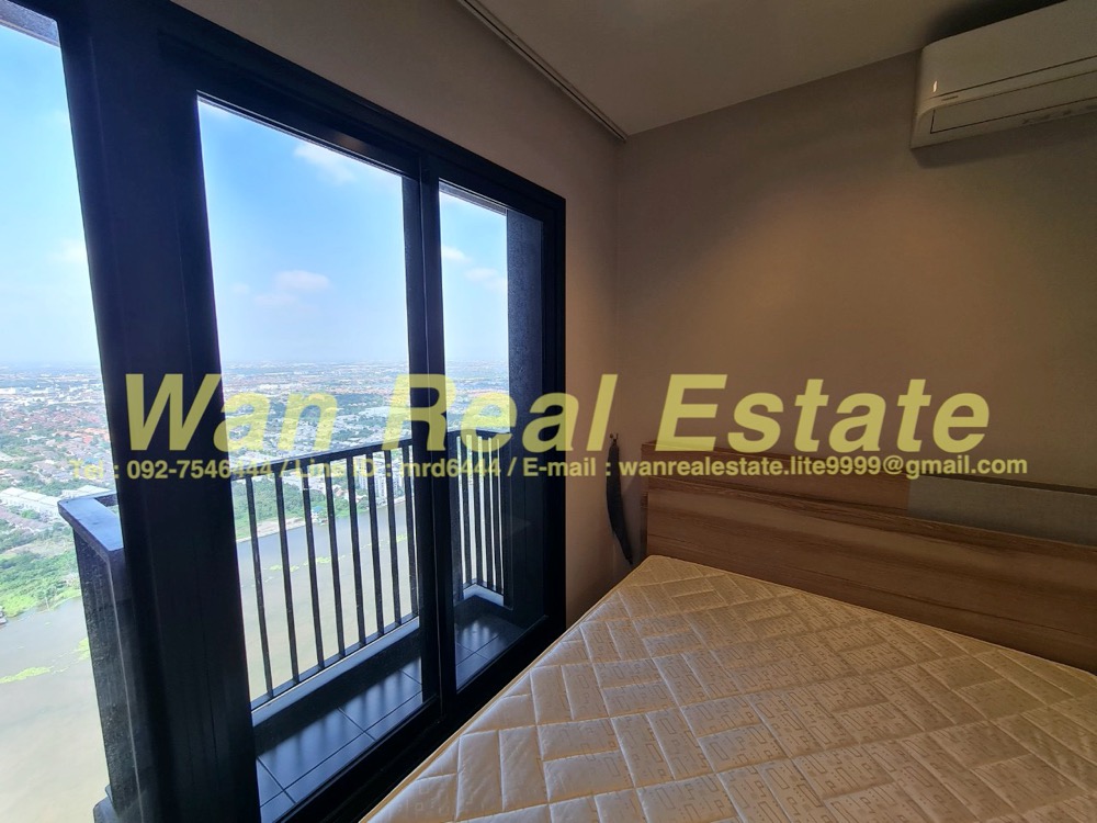 ให้เช่าคอนโดรัตนาธิเบศร์ สนามบินน้ำ พระนั่งเกล้า : ให้เช่าคอนโด politan rive ชั้น 55 ขนาด 30 ตร.ม. ห้องหน้าแม่น้ำ ชั้นสูงที่สุด เฟอร์ครบ พร้อมอยู่