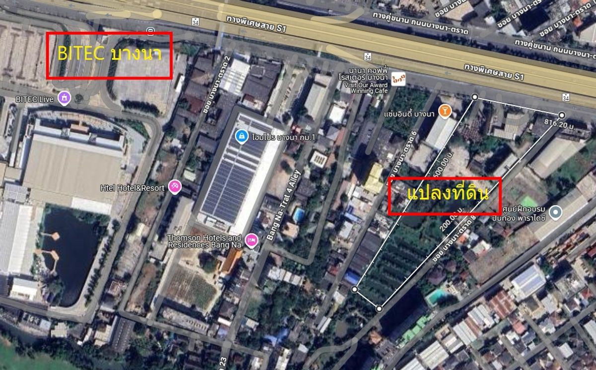 ขายที่ดินบางนา แบริ่ง ลาซาล : ขายที่ดินติดถนนบางนา-ตราด กม1 ตรงข้ามศูนย์การค้าบางกอกมอลล์ 15 ไร่ ตรว.ละ 350,000บาท  ทำเลดี พื้นที่โคตรสวย