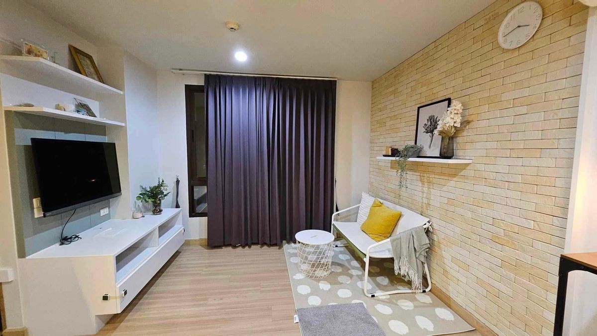 For RentCondoBangna, Bearing, Lasalle : 🍀Condo for rent: The Niche Mono Bangna, 1 bedroom, size 35 sq m, has a washing machine, opposite Central Bangna, beautiful room, fully furnished, only 8000-