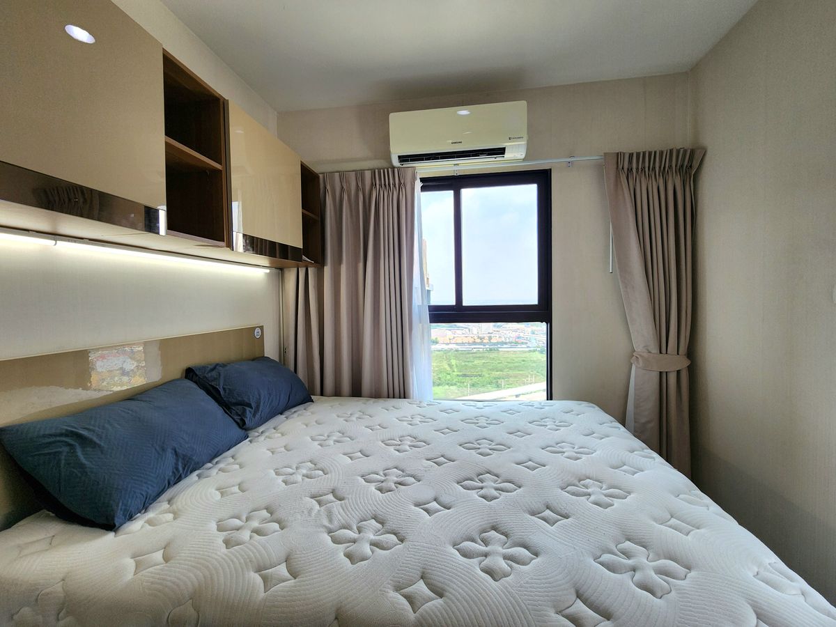 For RentCondoNonthaburi, Bang Yai, Bangbuathong : Condition is as shown in the cover photo** Price can be negotiated!! There is a washing machine. and water filter** 2 bedroom room for rent with very complete items, Plum Condo Central Station Phase 1, the owner is very kind!!