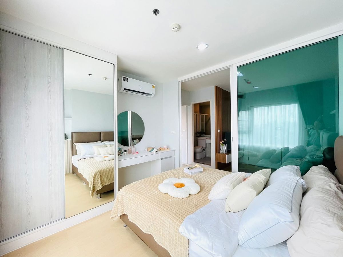For RentCondoSamut Prakan,Samrong : 🛟Condo for rent Aspire Erawan condo, next to BTS Erawan, one stop to Siam, size 30 sq m, high floor, beautiful view, beautiful room, only 10,000-