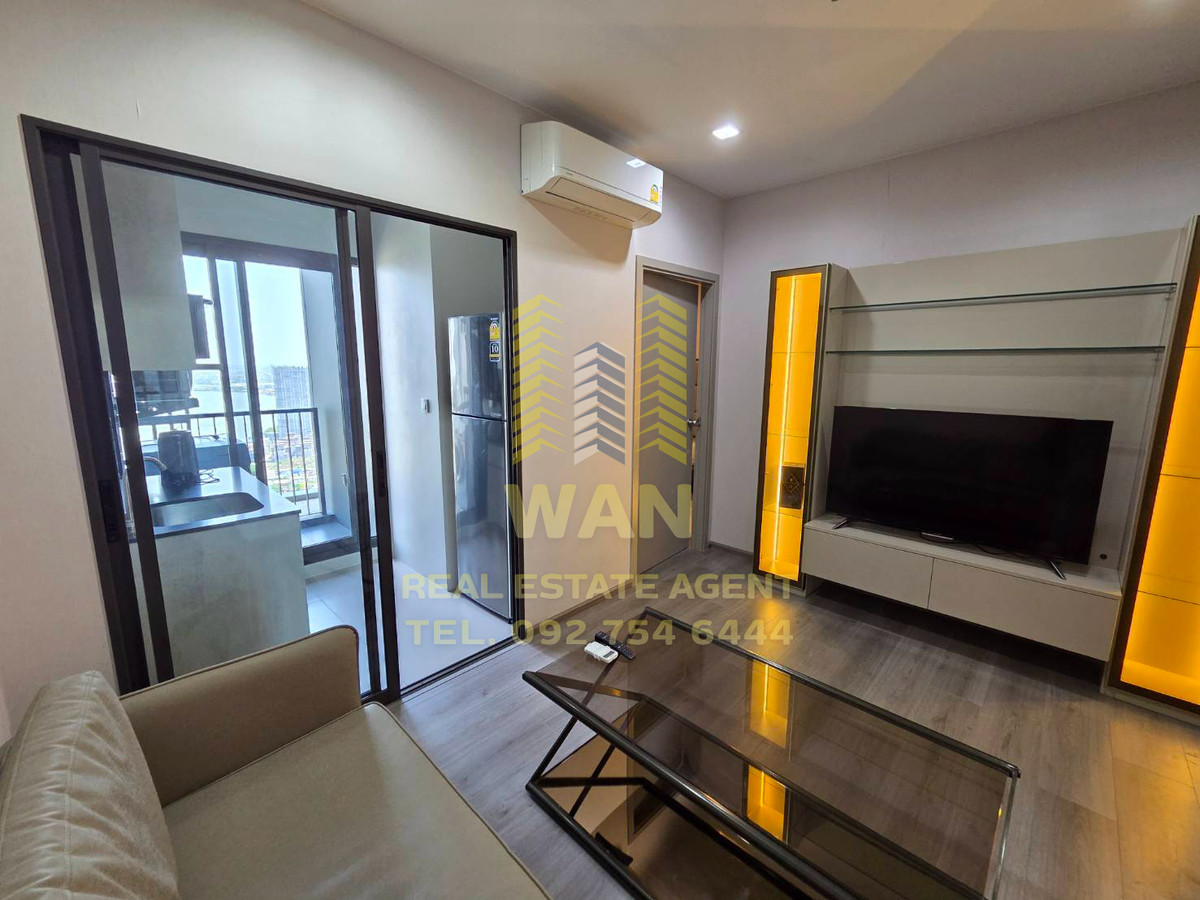 For RentCondoRattanathibet, Sanambinna : For rent, politan aqua, along the Chao Phraya River, 39th floor, size 30 sq m, river view, beautiful island.