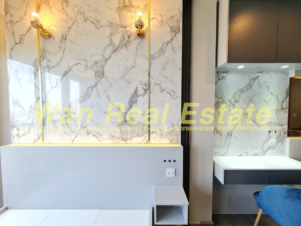 For RentCondoRattanathibet, Sanambinna : Condo for rent, Politan Aqua, 56th floor, size 31 sq m, river view, Koh Kret, beautifully decorated, ready to move in (new project)