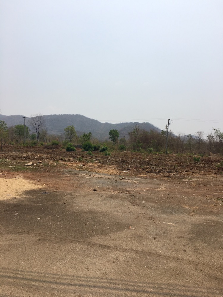 For SaleLandKanchanaburi : Land next to mountain view, Kaeng Sian main road, Muang district, Kanchanaburi province, very beautiful.
