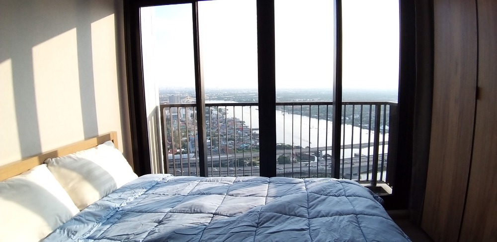 For RentCondoRattanathibet, Sanambinna : 📢💗 For rent The Politan Rive (The Politan Rive) 1 Bedroom 1 Bathroom - Size 31.12Sq.m. - 38Floor - Price rental 12,000 BATH / MONTH 🔥🔥🔥 -