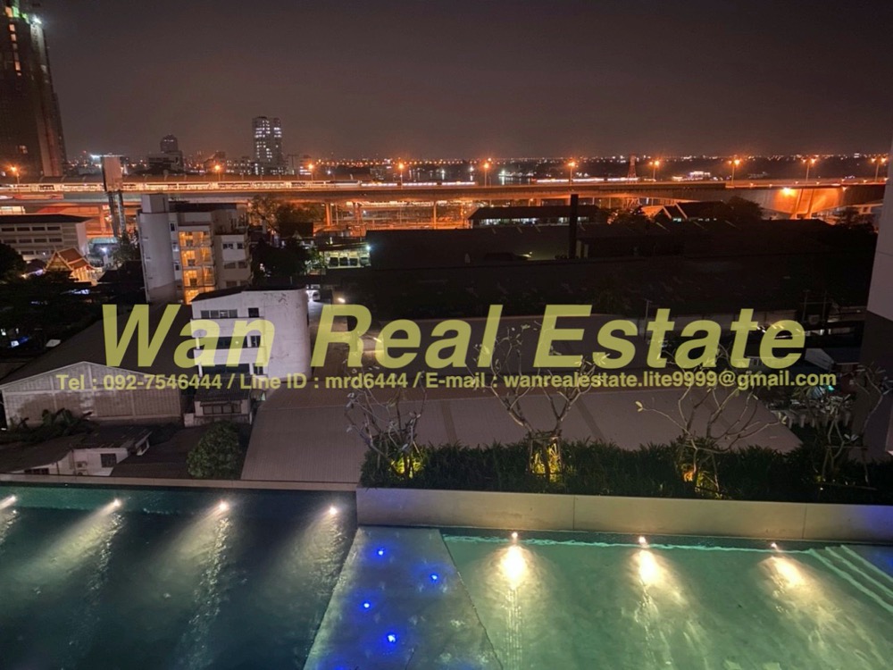 ให้เช่าคอนโดรัตนาธิเบศร์ สนามบินน้ำ พระนั่งเกล้า : ให้เช่า politan rive ขนาด  25 ตร.ม. ชั้น 11 วิวสระ ครบพร้อมอยู่ ราคาประหยัดถูกสุดโครงการ