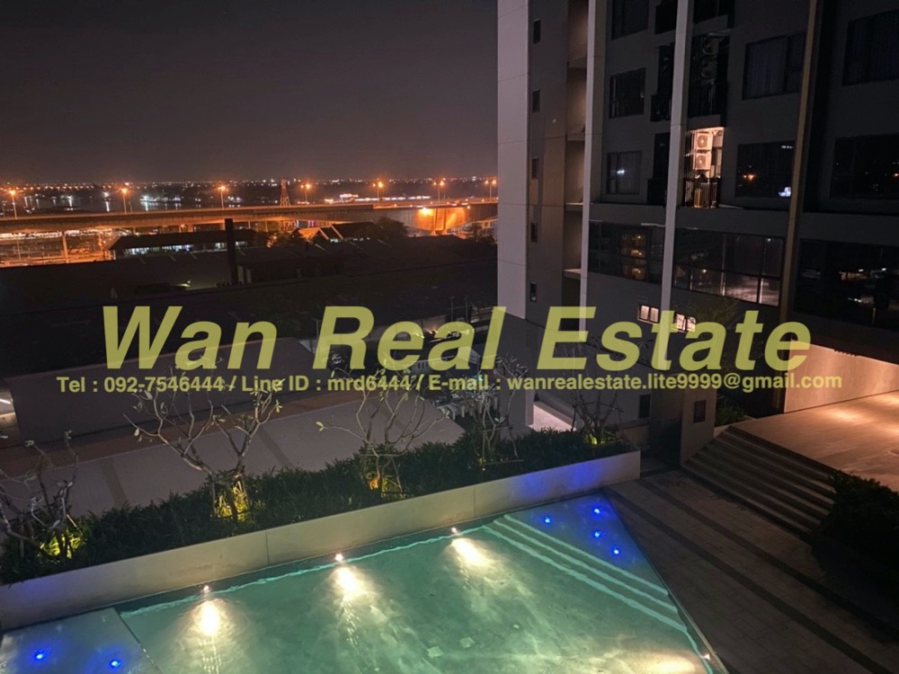 ให้เช่าคอนโดรัตนาธิเบศร์ สนามบินน้ำ พระนั่งเกล้า : ให้เช่า politan rive ขนาด  25 ตร.ม. ชั้น 11 วิวสระ ครบพร้อมอยู่ ราคาประหยัดถูกสุดโครงการ