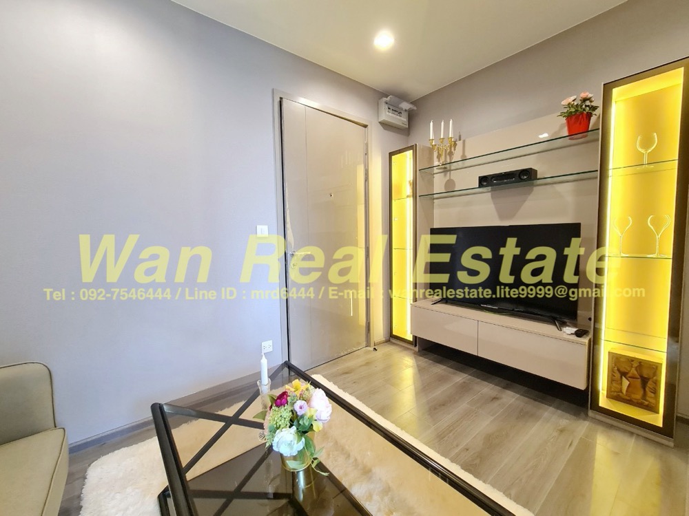 ให้เช่าคอนโดรัตนาธิเบศร์ สนามบินน้ำ พระนั่งเกล้า : ให้เช่า politan aqua ชั้น 31 ขนาด  30 ตร.ม. ตกแต่งสวยตามแบบห้องตัวอย่าง ครบพร้อมอยู่