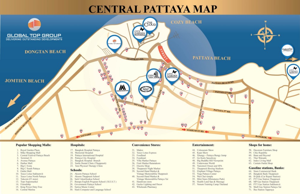 ให้เช่าคอนโดพัทยา บางแสน ชลบุรี สัตหีบ : คอนโดพัทยาให้เช่า ซิตี้ การ์เด้นท์ ทรอปิคาน่า Pool  Access คอนโดพัทยาเหนือ หาดวงศ์อมาตย์ 1ฺ Bed 32.98 ตร.ม. ตกแต่งพร้อมอยู่ ค่าเช่าเดือนละ 13,000 บาท