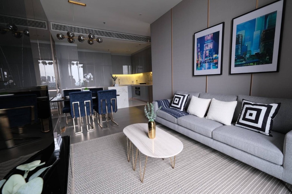 For RentCondoRama9, Petchburi, RCA : +++Urgent rent+++ THE ESSE at SINGHA COMPLEX ** 2 bedrooms, size 78 sq.m., fully furnished room ready to move in.