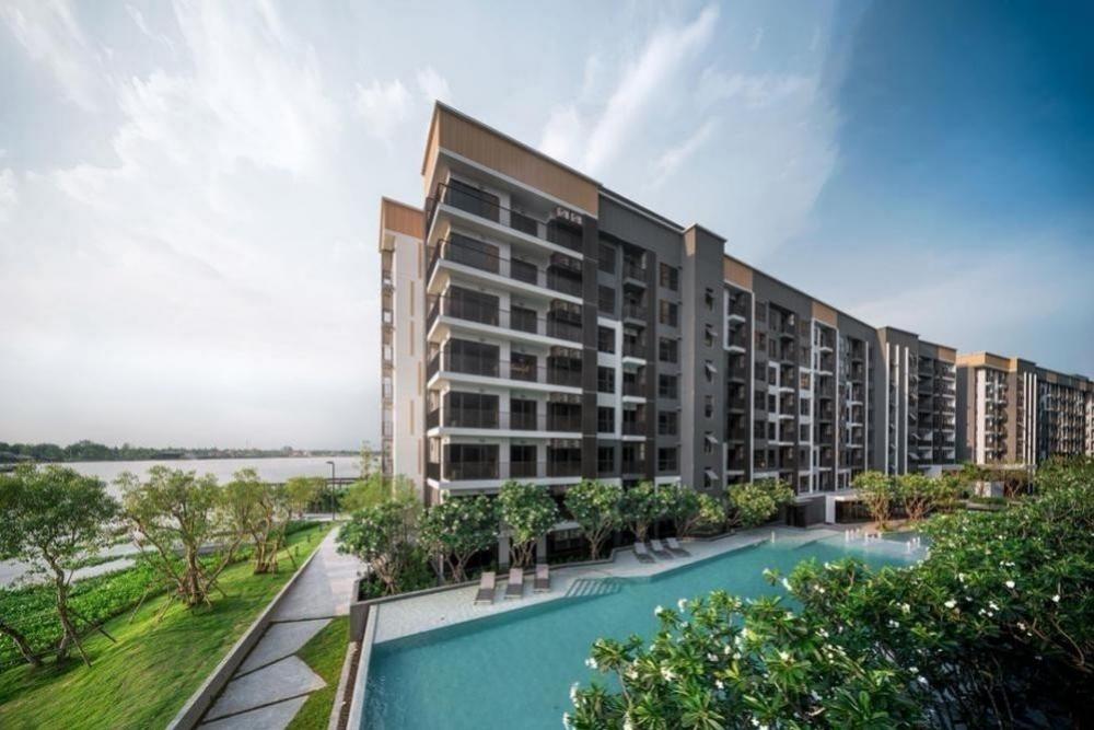 For RentCondoRattanathibet, Sanambinna : The Politant Breeze two bedroom,two bath room face South with swimming pool and Riverview