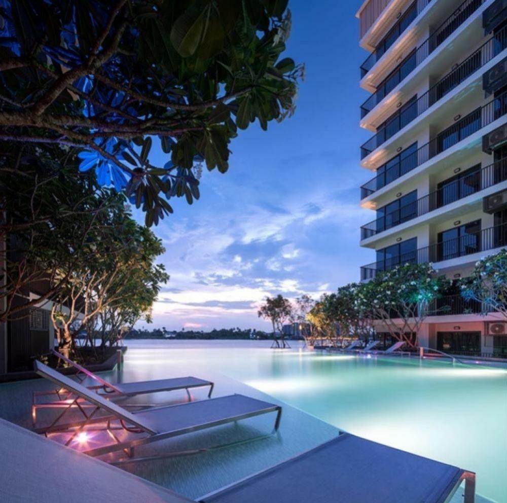 For RentCondoRattanathibet, Sanambinna : The Politant Breeze two bedroom,two bath room face South with swimming pool and Riverview