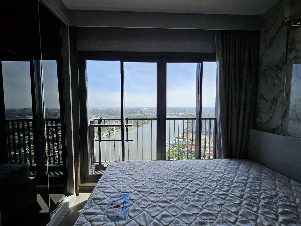 For RentCondoRattanathibet, Sanambinna : Condo for rent, Politan Aqua, 56th floor, size 31 sq m, river view, Koh Kret, beautifully decorated, ready to move in (new project)