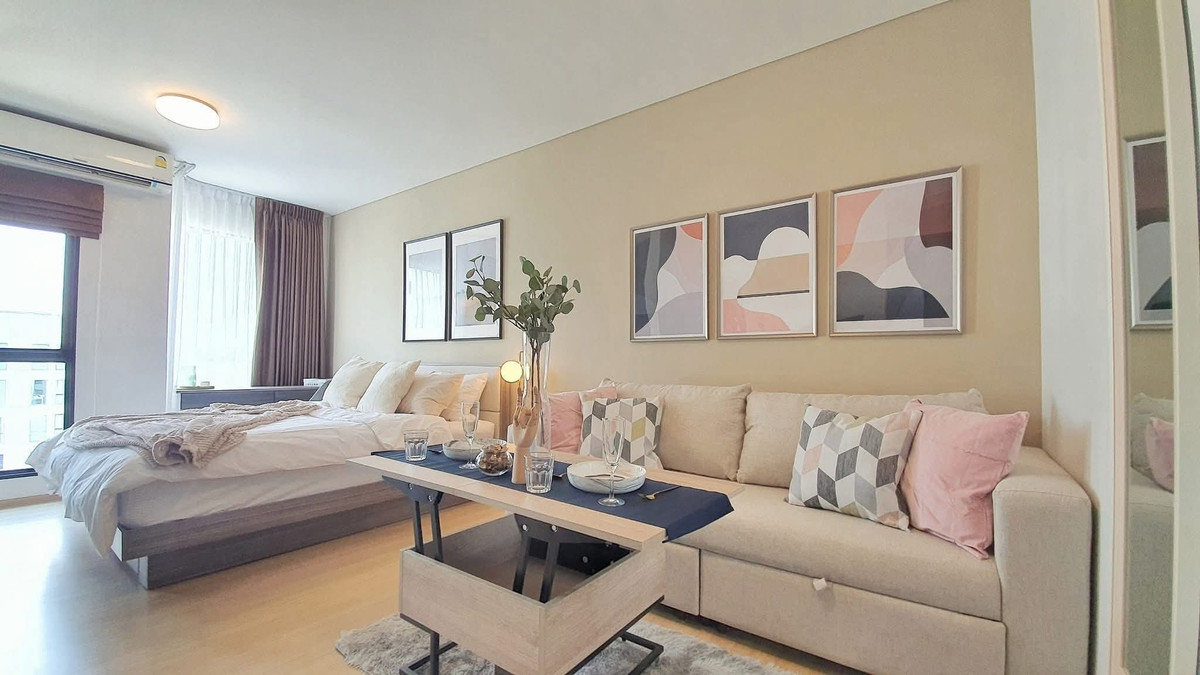 For RentCondoBangna, Bearing, Lasalle : 💮 Condo for rent, Unio Sukhumvit 72 Phase 1, near BTS Bearing, size 23 sq m., beautiful room, only 7500-