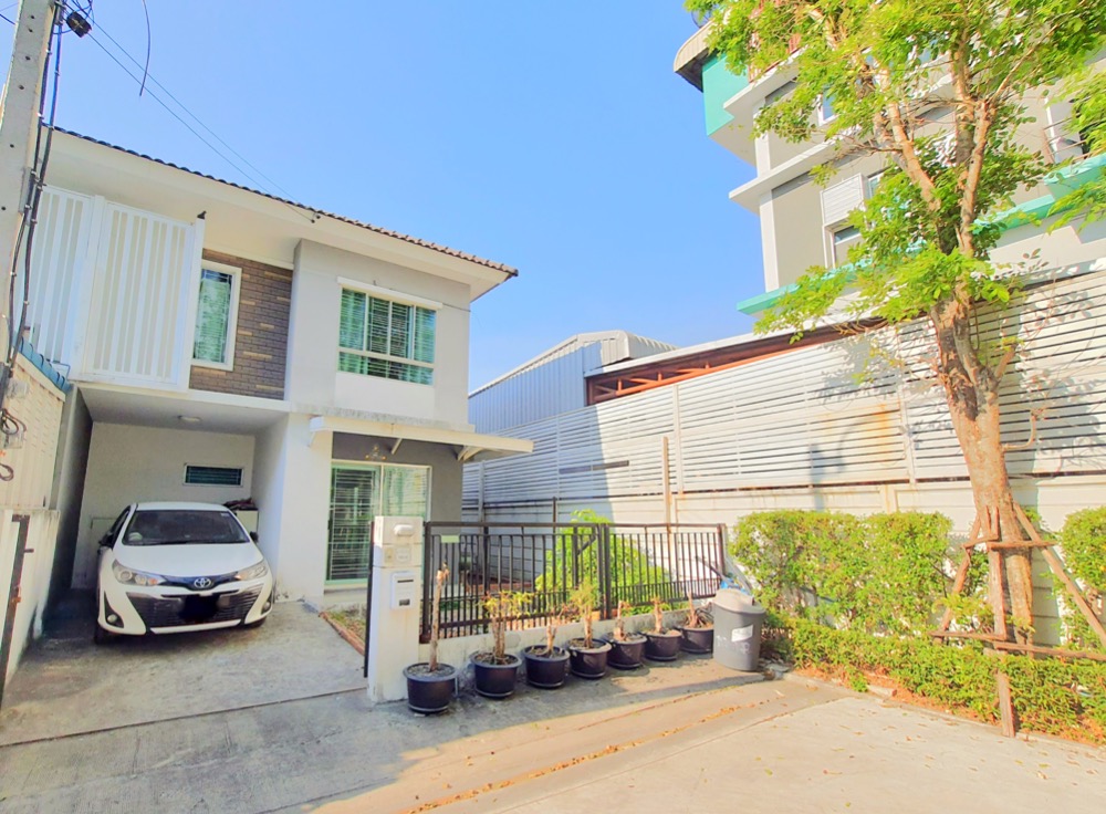 For SaleTownhomeRama5, Ratchapruek, Bangkruai : 2-storey townhouse for sale, Pruksa Ville 70, Rama 5 - Sirindhorn, behind the corner, 26.5 sq m, fully furnished, 4 air conditioners 092-246-4848
