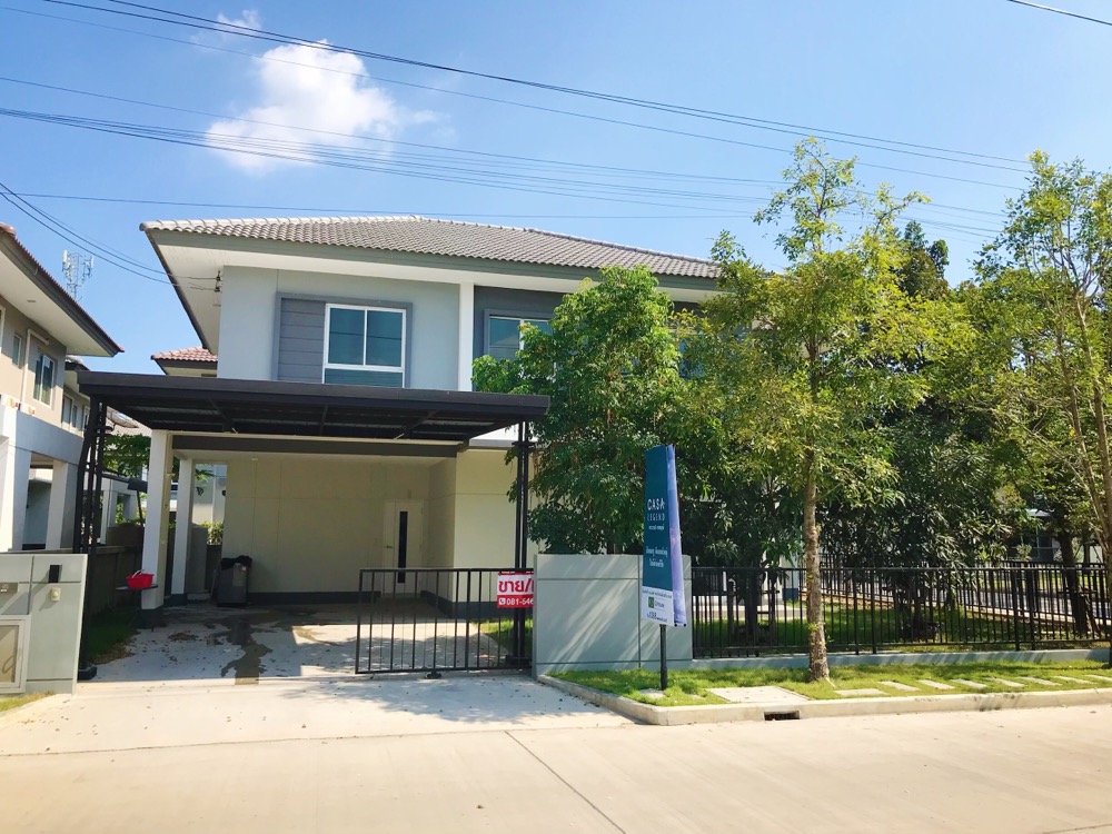 ให้เช่าบ้านพระราม 5 ราชพฤกษ์ บางกรวย : ให้เช่าบ้านใหม่โครงการ CASA waterside เฟอร์นิเจอร์ครบ หิ้วกระเป๋าอยู่ได้เลย