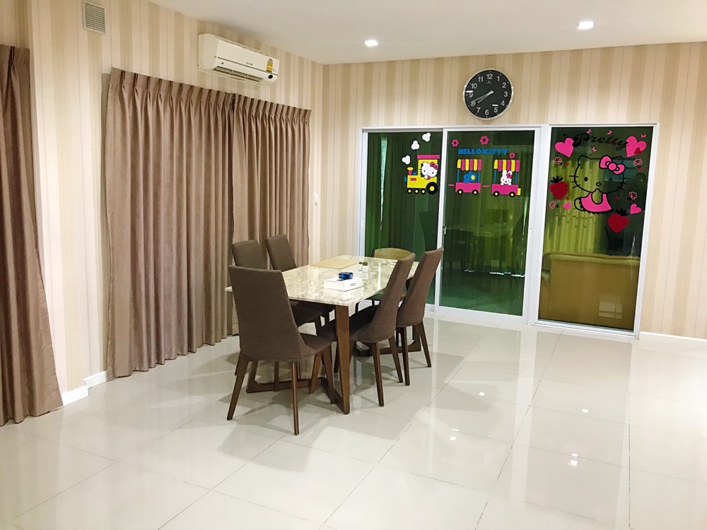 ให้เช่าบ้านพระราม 5 ราชพฤกษ์ บางกรวย : ให้เช่าบ้านใหม่โครงการ CASA waterside เฟอร์นิเจอร์ครบ หิ้วกระเป๋าอยู่ได้เลย