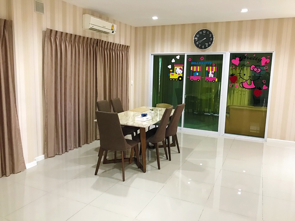 ให้เช่าบ้านพระราม 5 ราชพฤกษ์ บางกรวย : ให้เช่าบ้านใหม่โครงการ CASA waterside เฟอร์นิเจอร์ครบ หิ้วกระเป๋าอยู่ได้เลย