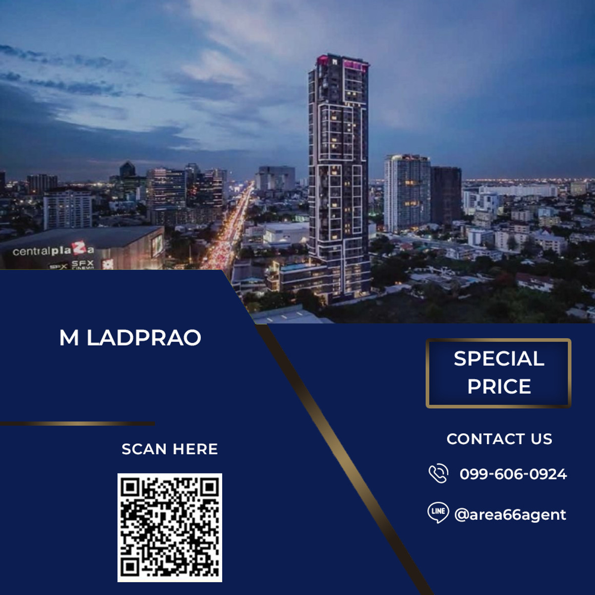 For SaleCondoLadprao, Central Ladprao : 🔥 For sale!! Condo M Ladprao