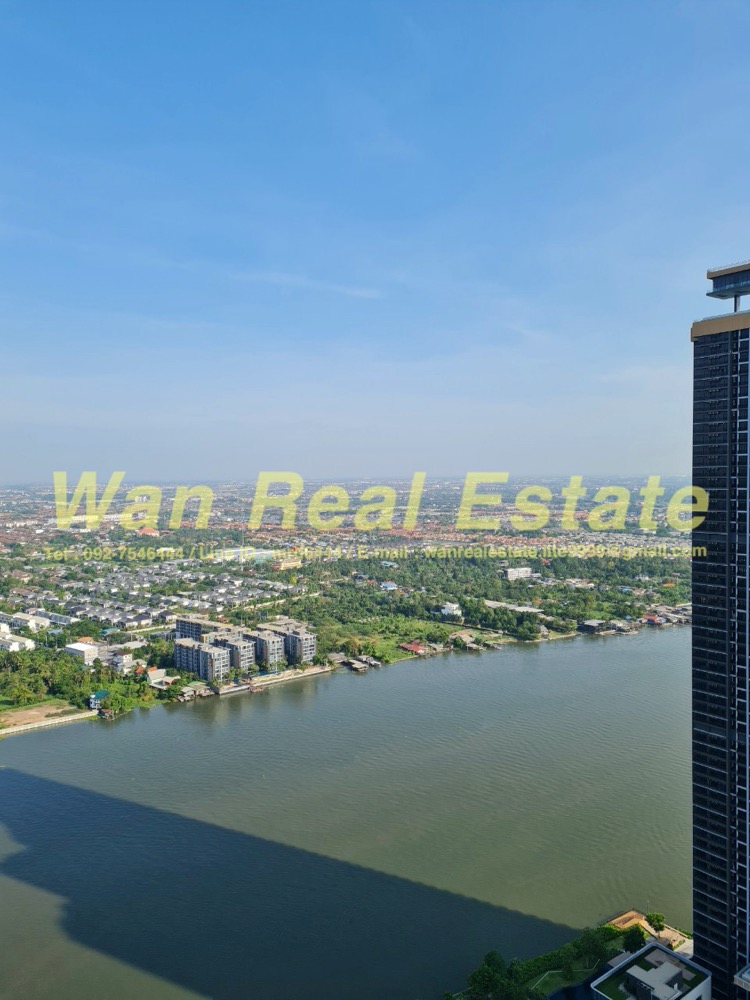 For RentCondoRattanathibet, Sanambinna : Condo for rent politan rive, 49th floor, beautiful view, fully furnished, ready to move in, economical price