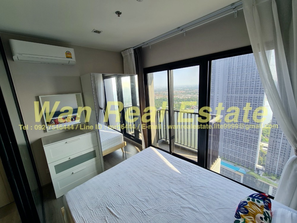 For RentCondoRattanathibet, Sanambinna : Condo for rent politan rive, 49th floor, beautiful view, fully furnished, ready to move in, economical price