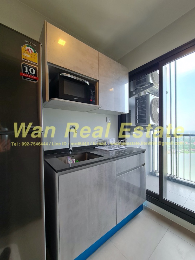 ให้เช่าคอนโดรัตนาธิเบศร์ สนามบินน้ำ พระนั่งเกล้า : ให้เช่า คอนโด politan aqua ชั้น 43 ขนาด 31 ตร.ม. วิวแม่น้ำ ตกแต่งสวย ครบ พร้อมอยู่