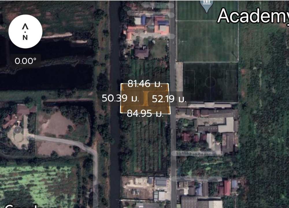 For SaleLandPathum Thani,Rangsit, Thammasat : Very beautiful land on the road, width 50 meters, depth 85 meters from the main road, Thanya, only 1 km into the area of 2 rai 2 ngan 37 square wa