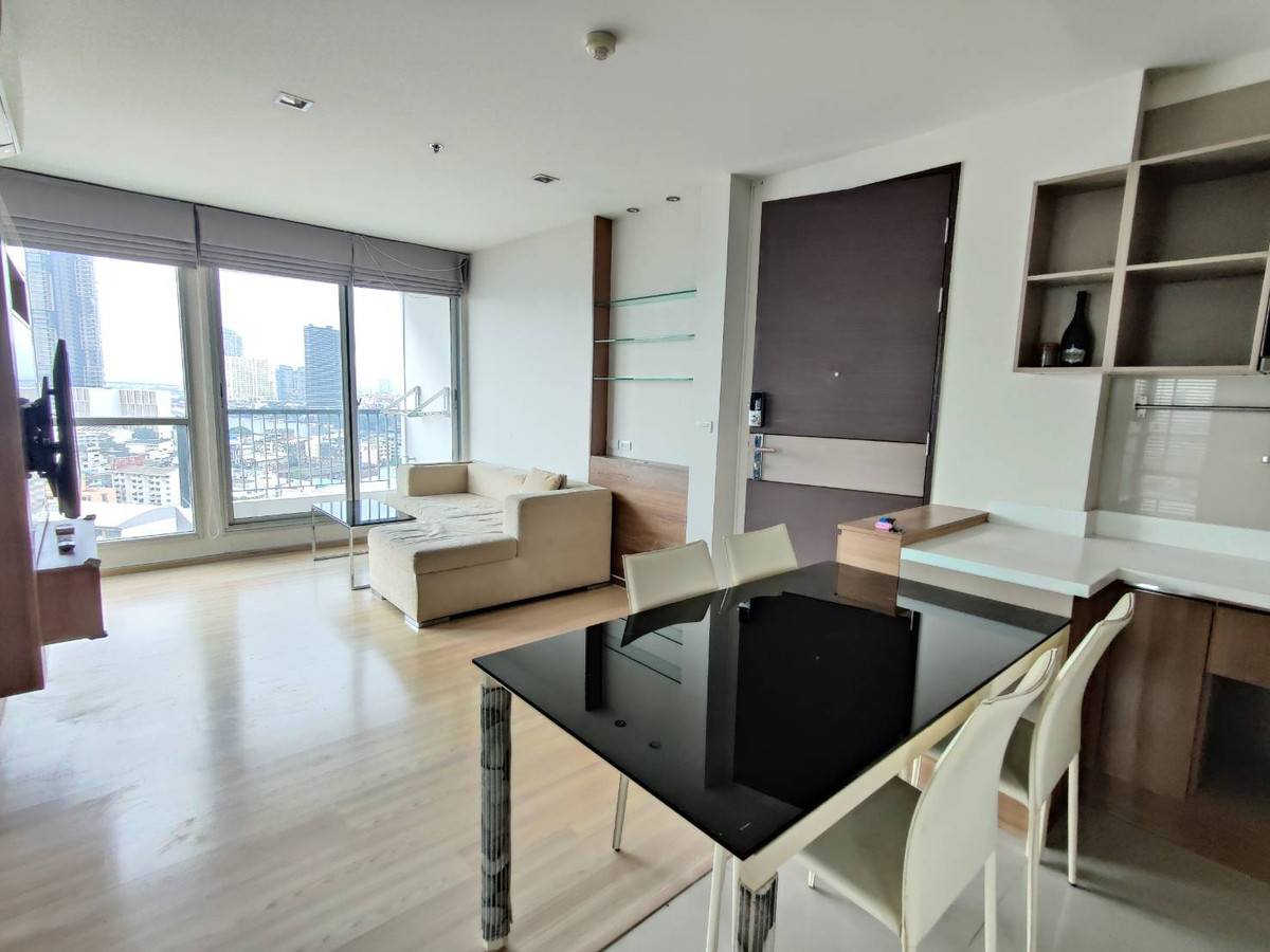 ให้เช่าคอนโดสาทร นราธิวาส : 🛏🛏 ให้เช่า Rhythm Sathorn - ขนาด 66 ตร.ม. 2 ห้องนอน วิวแม่น้ำ180องศา ห้องมุม ชั้นสูง 🏢