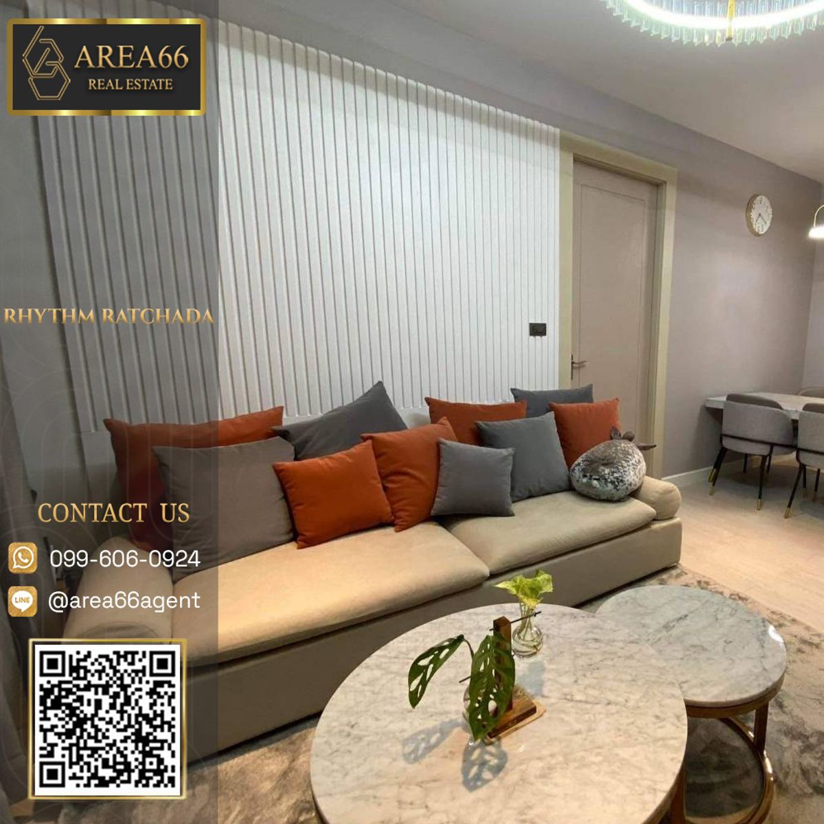 For SaleCondoRatchadapisek, Huaikwang, Suttisan : 🔥For sale!! Rhythm Ratchada Condo