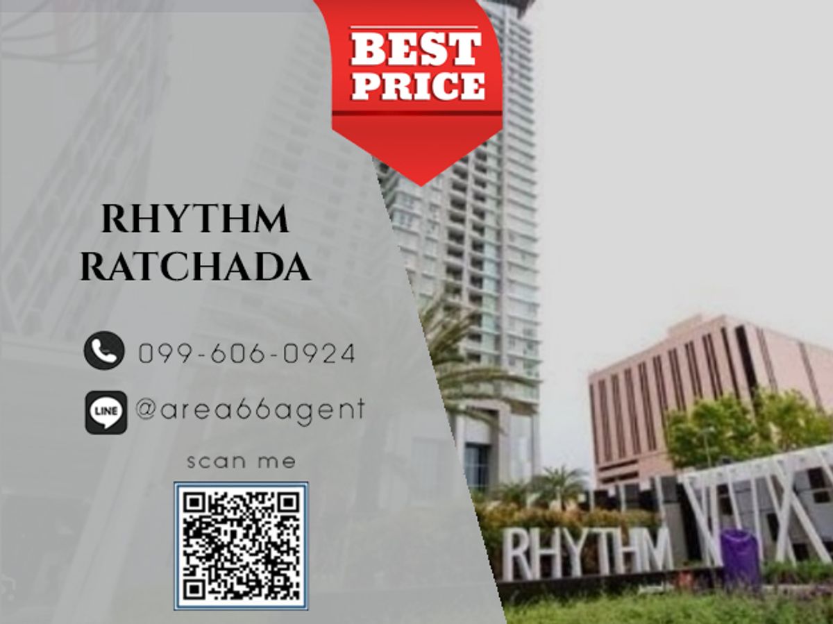 For SaleCondoRatchadapisek, Huaikwang, Suttisan : 🔥 For sale!! Condo Rhythm Ratchada
