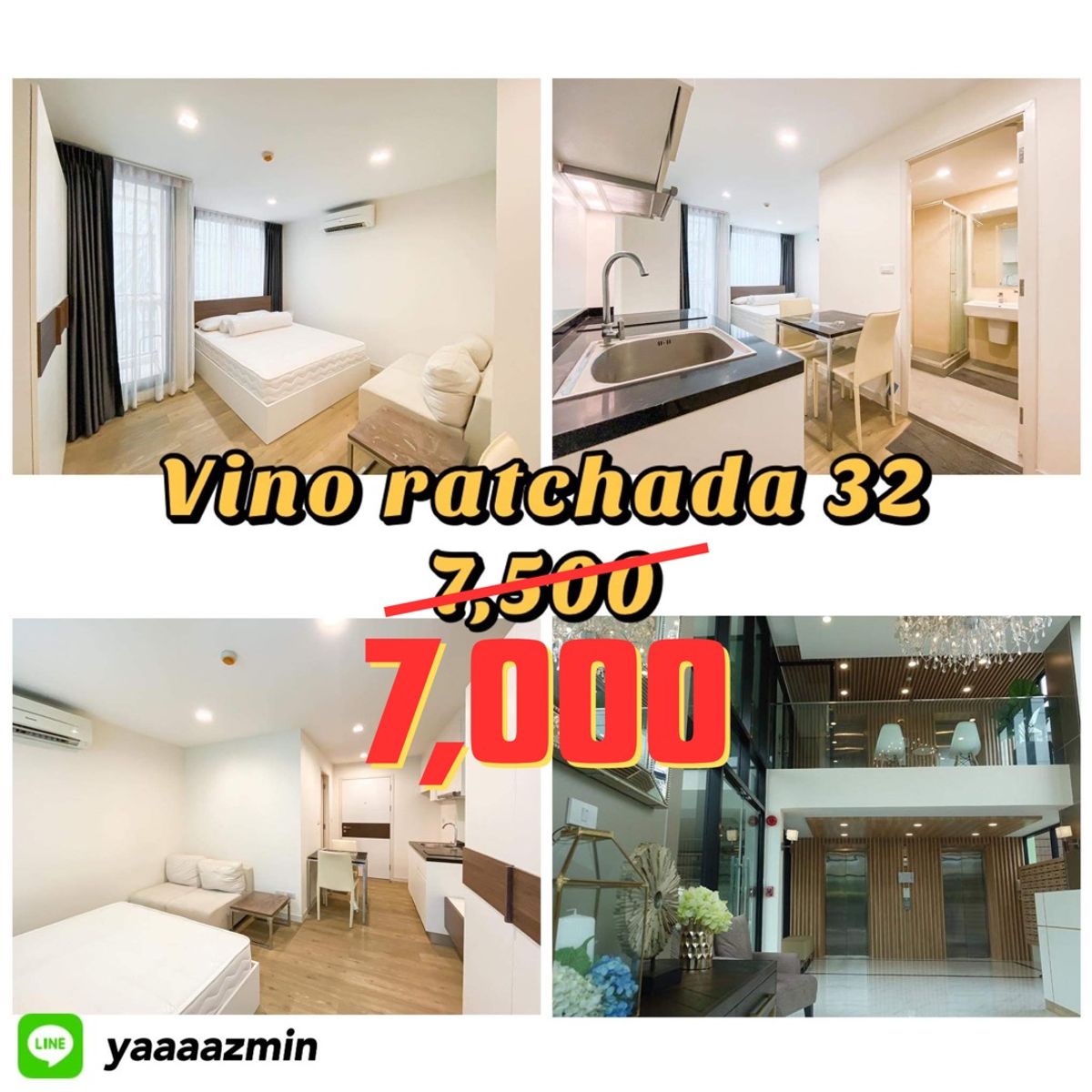 For RentCondoRatchadapisek, Huaikwang, Suttisan : Condo near MRT Lat Phrao, quiet, peaceful, fully furnished, reduced to 6,500!!
