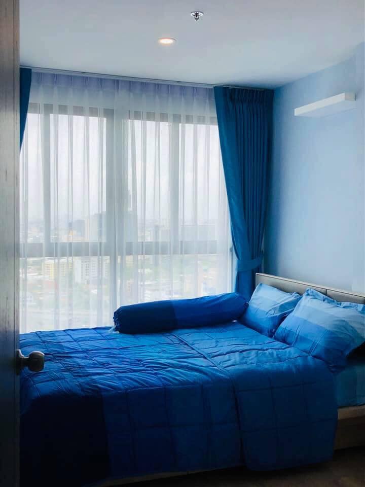 For RentCondoBangna, Bearing, Lasalle : Condo for rent, Ideo O2, high floor, north side, not hot, beautiful view, 12,000 baht