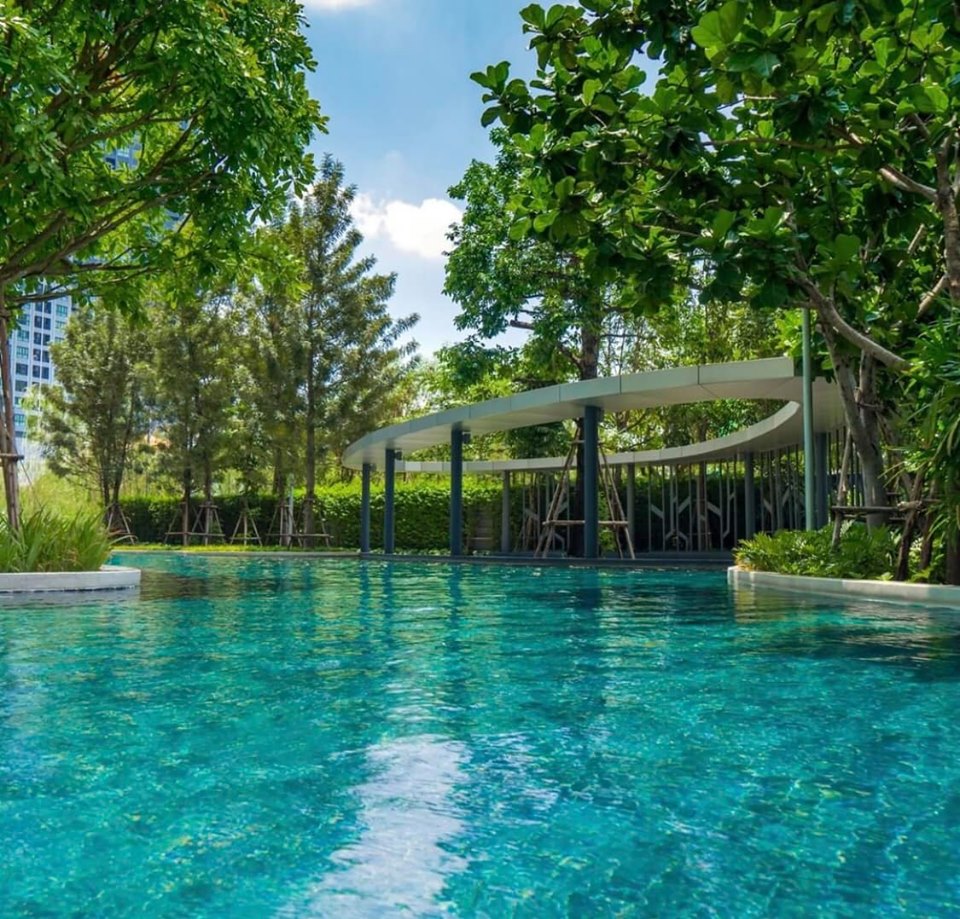 For RentCondoBangna, Bearing, Lasalle : Condo for rent, Ideo O2, high floor, north side, not hot, beautiful view, 12,000 baht