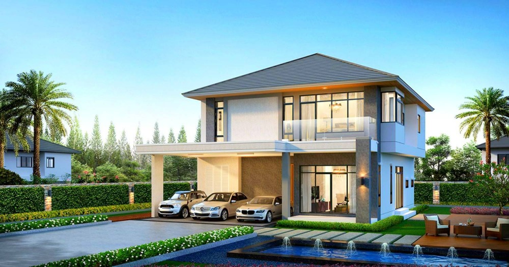 For SaleHouseMin Buri, Romklao : Trendy detached houses in Tara Romklao, luxury on the new zone “Trendy Exclusive“ (Trendy Exclusive zone)