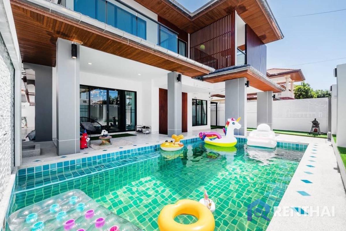 ขายบ้านพัทยา บางแสน ชลบุรี สัตหีบ : สำหรับ ขาย บ้าน 4 ห้องนอน ที่ จอมเทียน