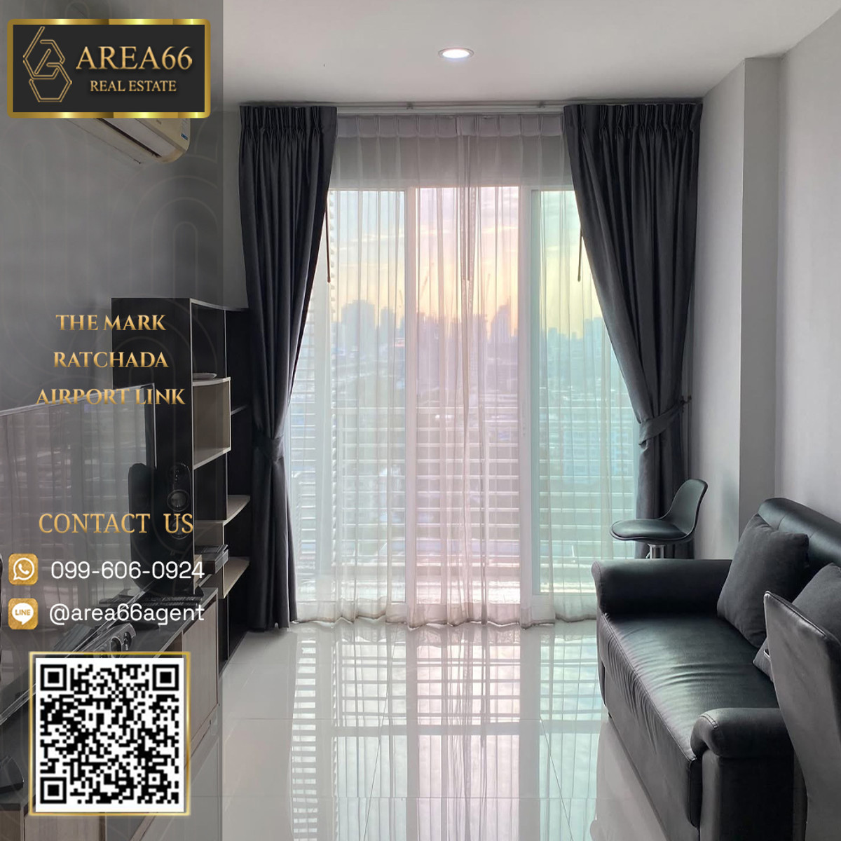 ขายคอนโดพระราม 9 เพชรบุรีตัดใหม่ RCA : 🔥 ขายด่วน!! คอนโด The Mark  รัชดา – แอร์พอร์ตลิ้งค์