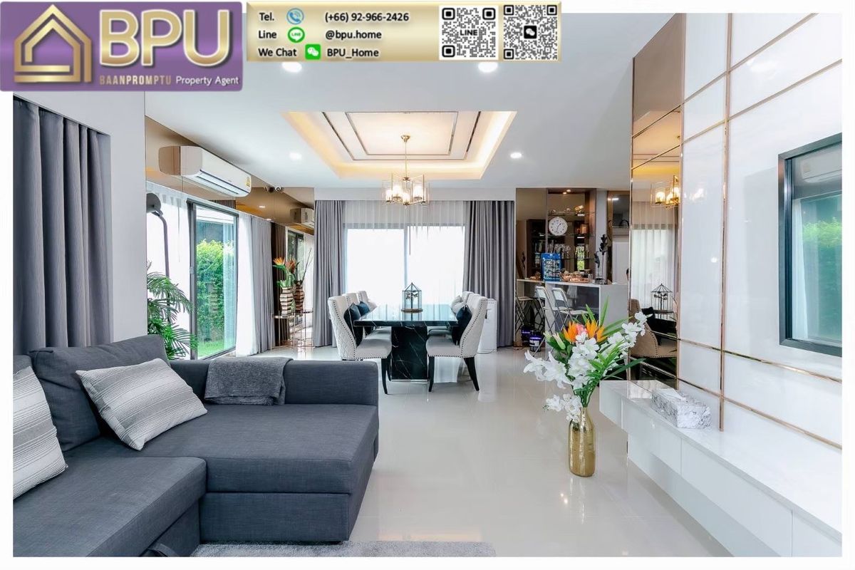 ให้เช่าบ้านบางนา แบริ่ง ลาซาล : ** ให้เช่าบ้านเดี่ยวแต่งสวย 4 ห้องนอน ** Centro บางนา กม.7 ติดเมกะบางนา