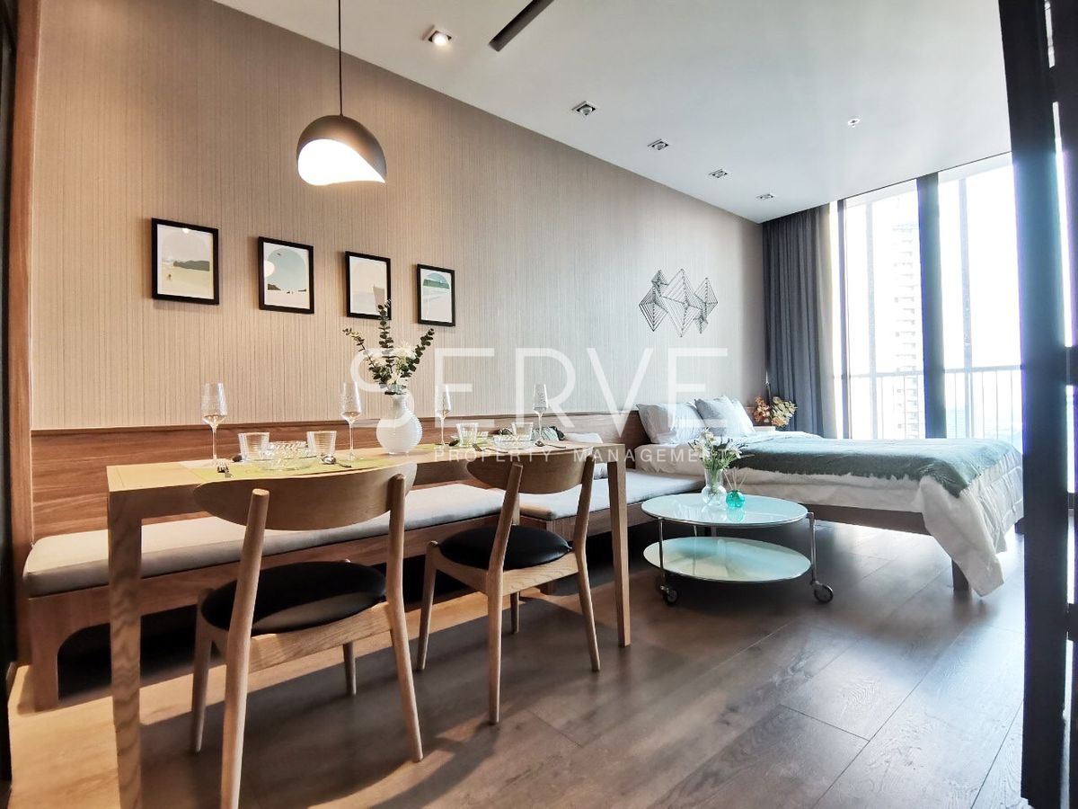 For RentCondoSukhumvit, Asoke, Thonglor : 🔥Best Deal 20K🔥 - Studio Nice Decorate High Fl. 25+ River view BTS Phrom Phong at Park 24 or Park Origin Phrom Phong Condo/ Condo For Rent