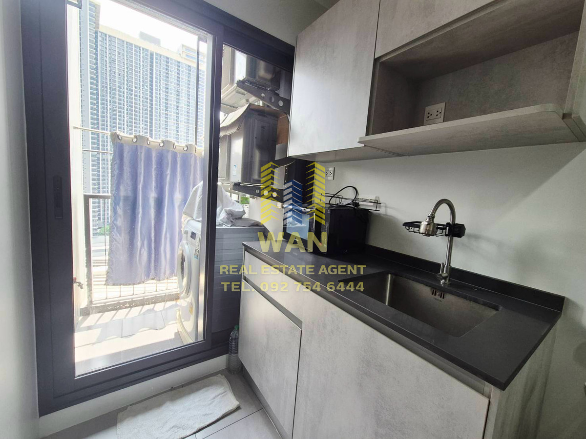 For RentCondoRattanathibet, Sanambinna : Condo for rent, politan aqua, 21st floor, size 30 sq m, river view, beautifully decorated, ready to move in, new room